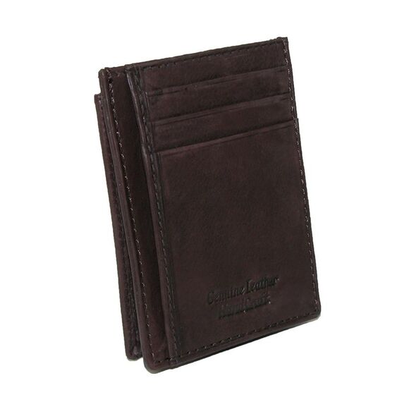 Paul & Taylor Men's Leather Front Pocket Credit Card ID Holder Wallet - Picture 1 of 2